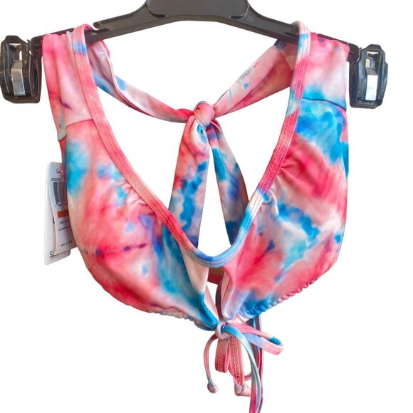 NWT Splendid Shirred Cutout Bikini Top, size Large - Picture 8 of 8